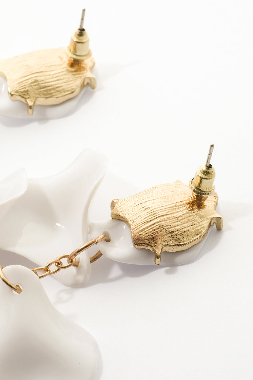 Boucles d'oreilles – Goutte fleur d'orchidée