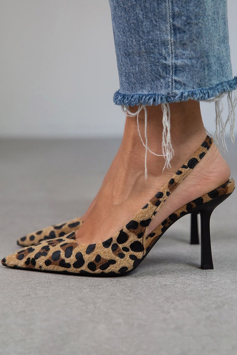 Pumps "Liorina" – Kaki Luipaardprint