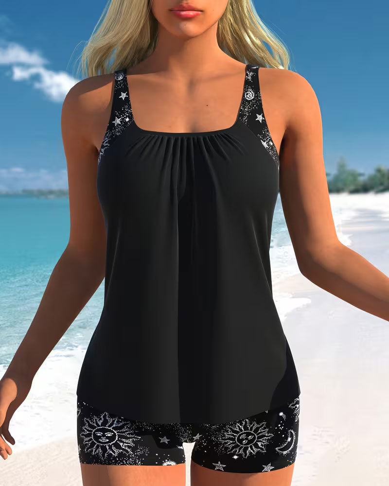 Tankini "Rosemarie" – Imprimé soleil