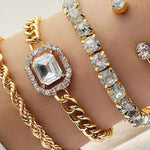 Set de bracelets à clous – Or