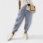 Pantalon rayé "Susanne" – Confortable