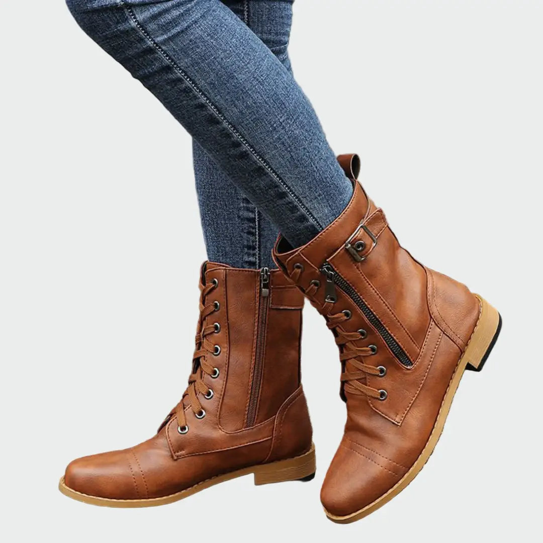 Veterboots – Militaire Stijl in Leer
