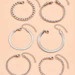 Armbandenset – 6 Cubaanse Schakelarmbanden