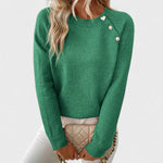 Pull Asymétrique "Juliane" – Une Épaule & Boutons