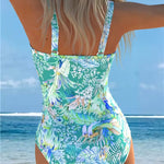 Maillot de bain "Julia" – Imprimé à encolure carrée