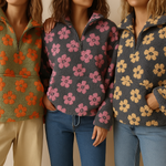 Pull Sherpa "Magdalena" – Fleurs Bohème