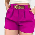 Plooishort met Hoge Taille