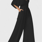 Lange Jumpsuit "Liesl" – V-hals & Capemouwen