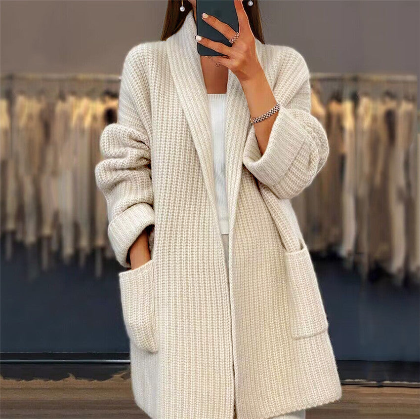 Gilet en tricot "Brigitte" – À poches