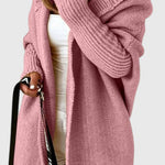 Oversized Gebreide Cardigan met Kap