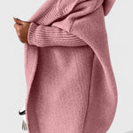Oversized Gebreide Cardigan met Kap