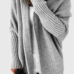 Oversized Gebreide Cardigan met Kap