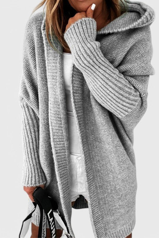 Cardigan met Kap – Oversized Gebreid