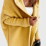 Oversized Gebreide Cardigan met Kap