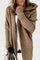 Cardigan oversize en tricot à capuche