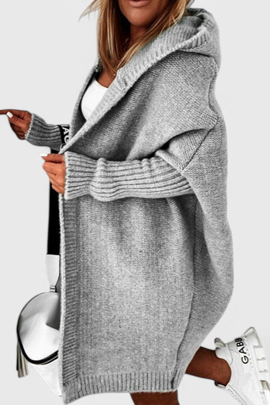 Cardigan met Kap – Oversized Gebreid