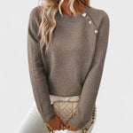 Pull Asymétrique "Juliane" – Une Épaule & Boutons