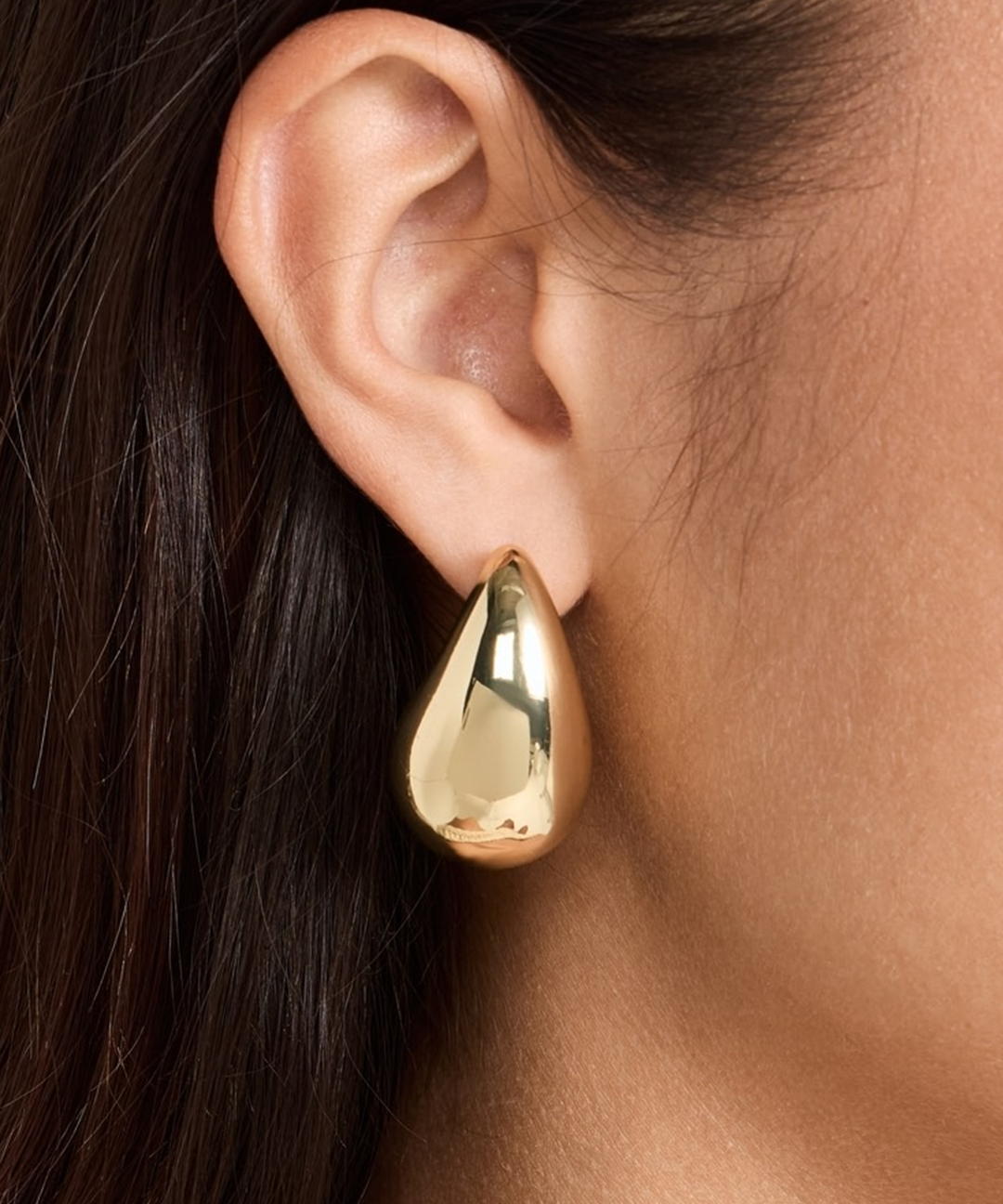 Boucles d'oreilles – Goutte métallisée