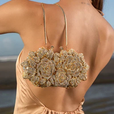 Clutch "Lea Spark" – Strass met Knoop
