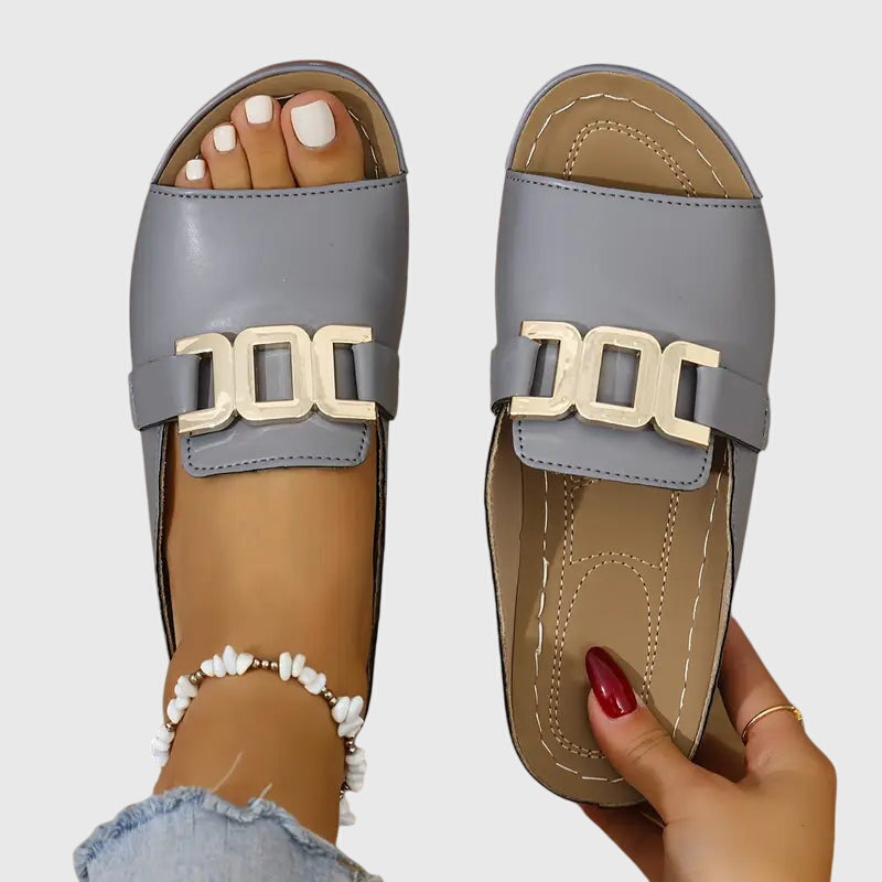 Sandalen "Angelika" – Gouden Gesp