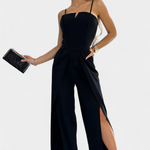 Jumpsuit "Katrin" – Spaghettibandjes & Zijsplit