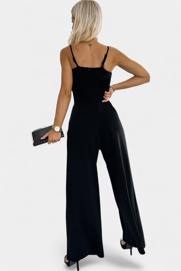 Jumpsuit "Katrin" – Spaghettibandjes & Zijsplit