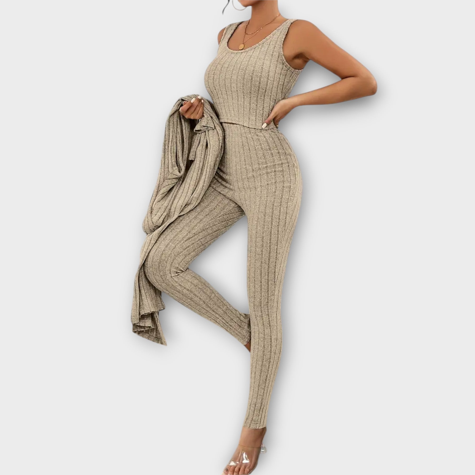 Driedelige Set "Elisa" – Streepjesmotief