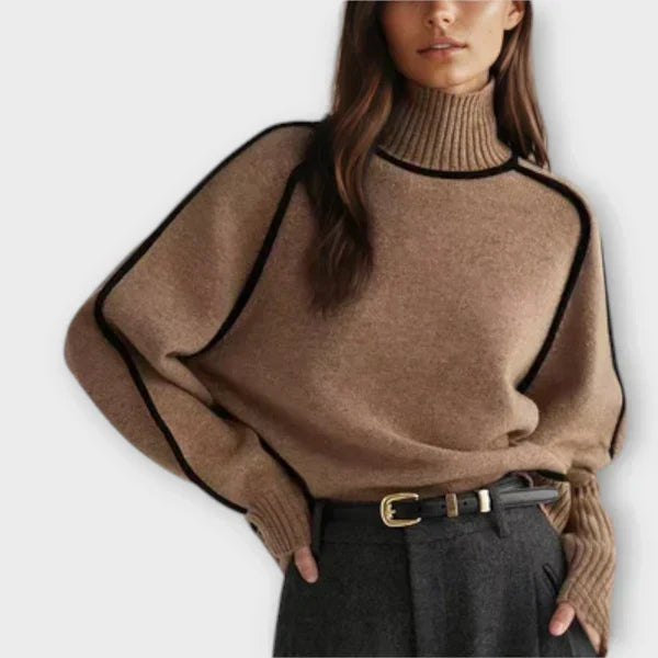 Trui "Franziska" – Elegant met Hoge Kraag