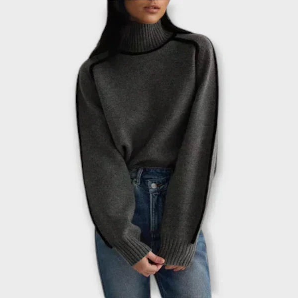 Trui "Franziska" – Elegant met Hoge Kraag