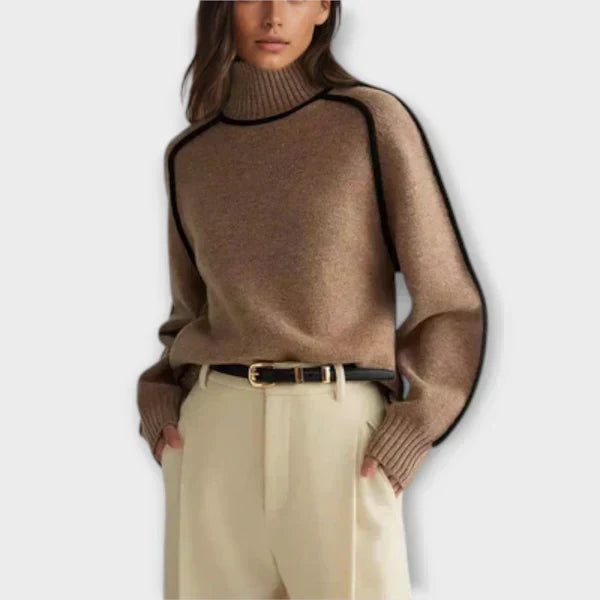 Trui "Franziska" – Elegant met Hoge Kraag