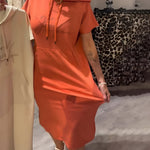 Robe sweat à capuche "Inge" – Casual