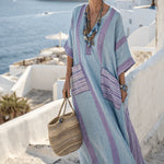 Kaftankleed "Klara" – Mauve & Horizon