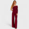 One-Shoulder Jumpsuit "Birgit" – Bordeaux