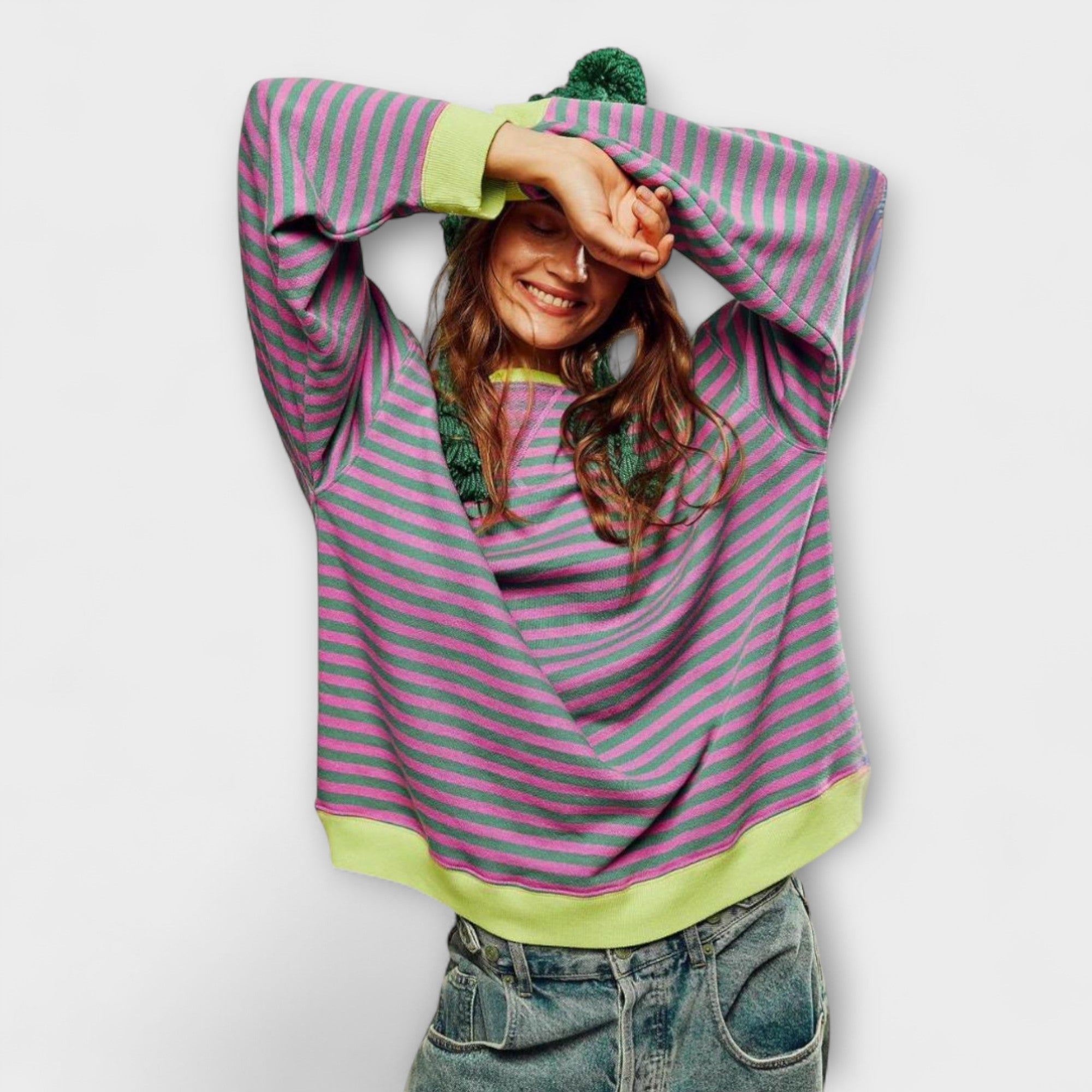 Trui "Jana" – Oversized Gestreept