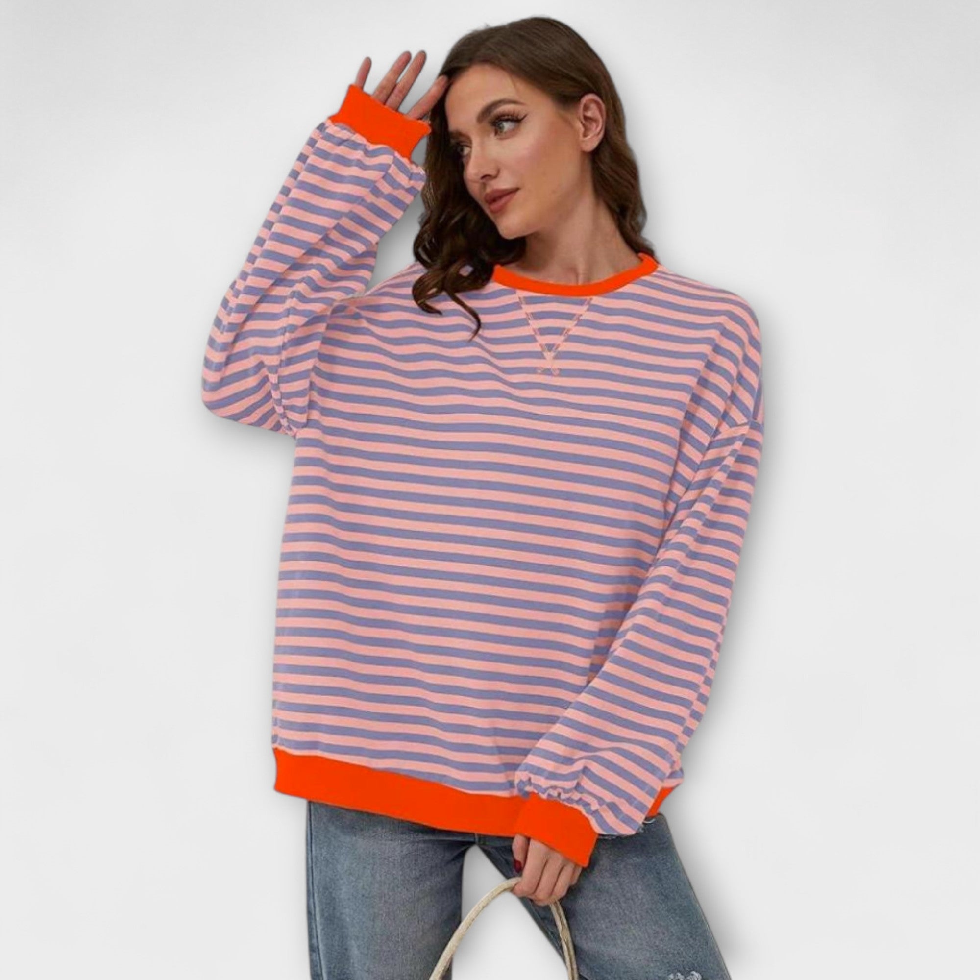 Trui "Jana" – Oversized Gestreept