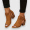 Sandalen "Nadine" – Blokhak & Retro