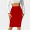 Jupe de bureau taille haute