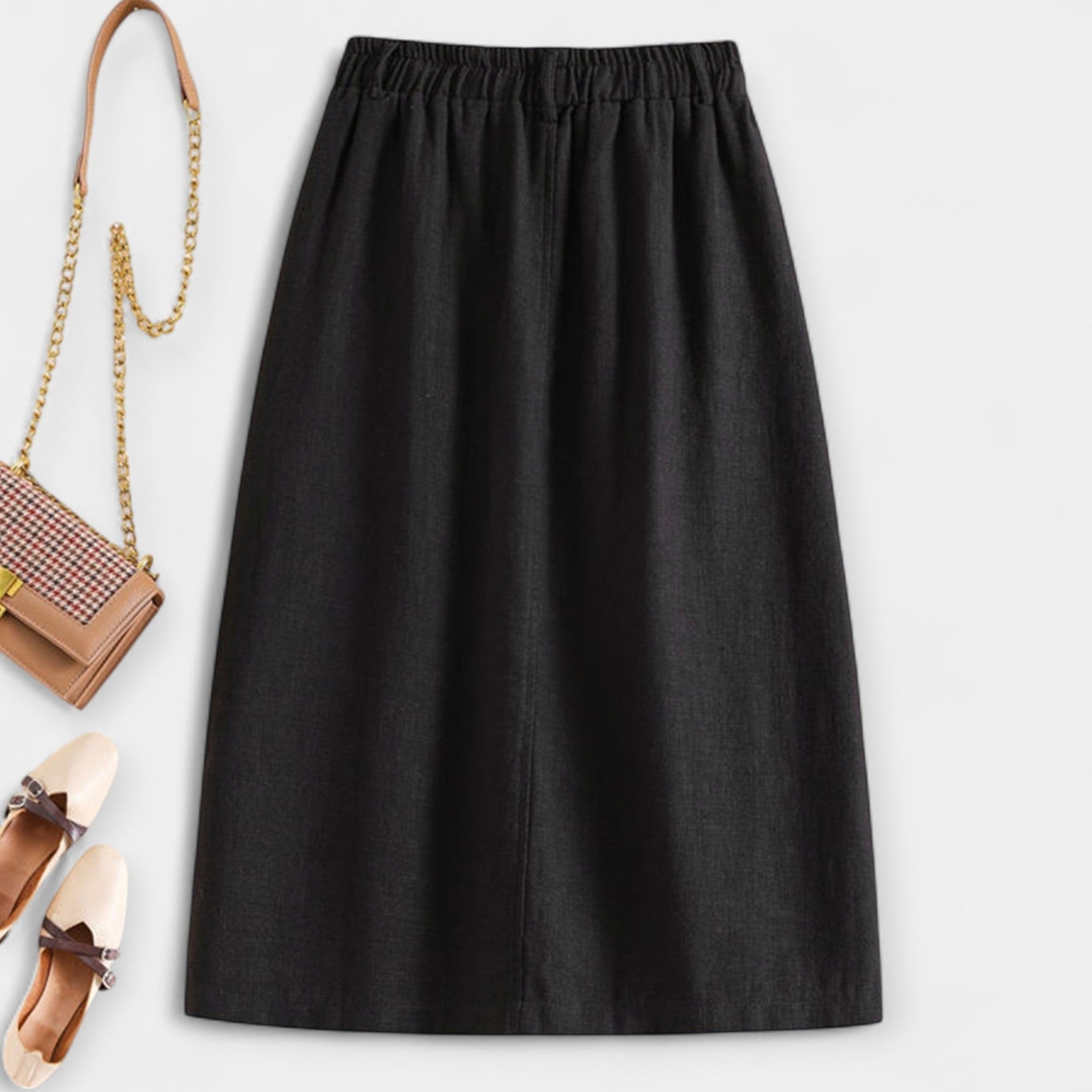 Midirok met Wassing – Linnen & Katoen