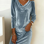 Robe en Velours "Rosa" – Coupe Ample