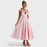 Midikleed "Hanna" – Florale Jacquard