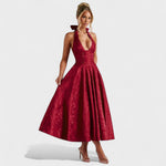 Midikleed "Hanna" – Florale Jacquard