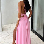 Vloeiend Kleed "Regina" – Elegant met Split