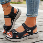 Comfortsandalen "Lisa" – Leer & Klittenband