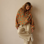 Fleece Top "Ella" – Bloemenmotief