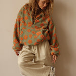 Pull Sherpa "Magdalena" – Fleurs Bohème