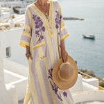 Robe Caftan "Veronika" – Bouquet de Provence