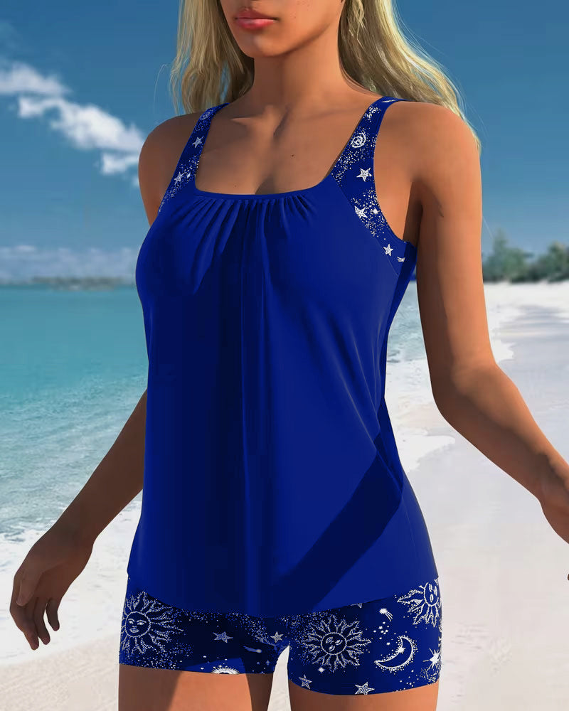 Tankini "Rosemarie" – Imprimé soleil