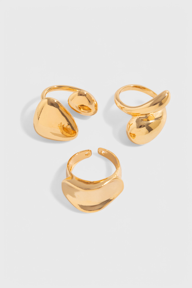 Set de bagues – Bagues irrégulières en métal