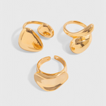 Set de bagues – Bagues irrégulières en métal