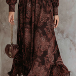Robe Longue "Renate" – Paisley Cintrée